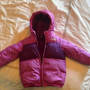 Kids North Face purple jacket size 5t